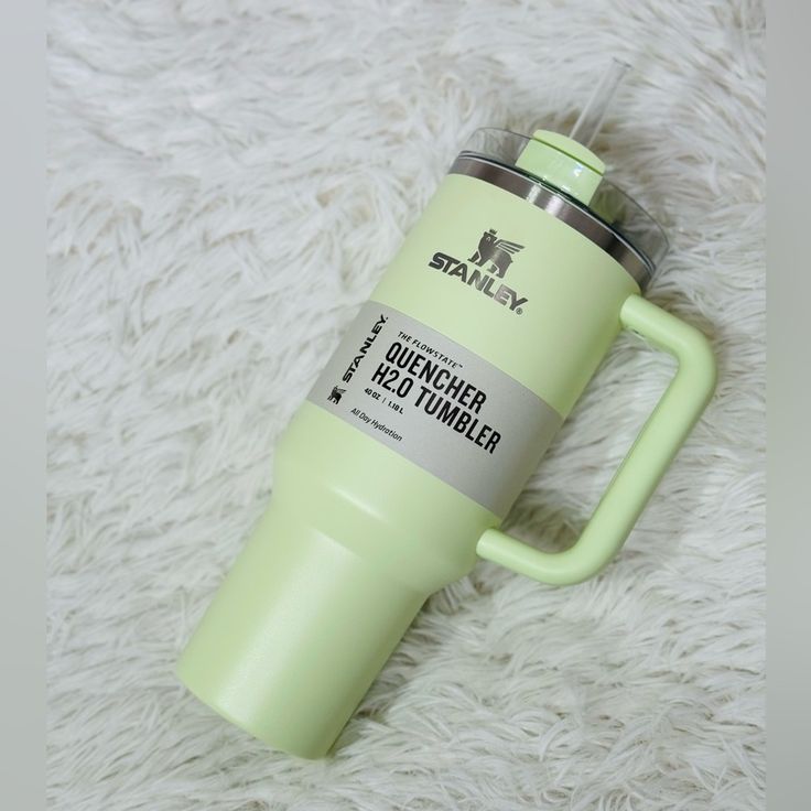 Stainless Steel Tumbler with Handle & Straw